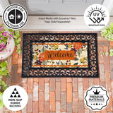 Fall Floral Welcome Sassafras Insert Mat