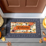 Fall Floral Welcome Sassafras Insert Mat