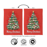 Heartfelt Cheer Christmas Tree Suede Garden Flag
