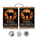 Pet Central Moonlit Black Cat Suede Garden Flag