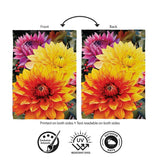 Fall Mums Suede Garden Flag