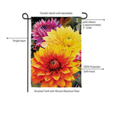 Fall Mums Suede Garden Flag