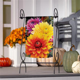Fall Mums Suede Garden Flag