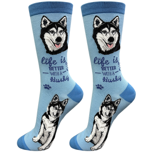 Life is Better Socks Siberian Husky