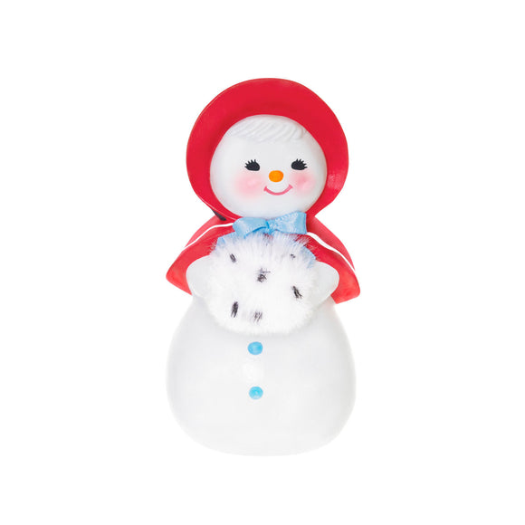 Sweet Snow Girl Porcelain Ornament Limited Quantity