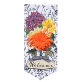 Fall Floral Toile Everlasting Impression Garden Flag