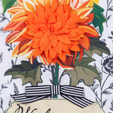 Fall Floral Toile Everlasting Impression Garden Flag