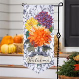 Fall Floral Toile Everlasting Impression Garden Flag