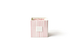 Pink Skinny Stripe Mini Nesting Cube Medium