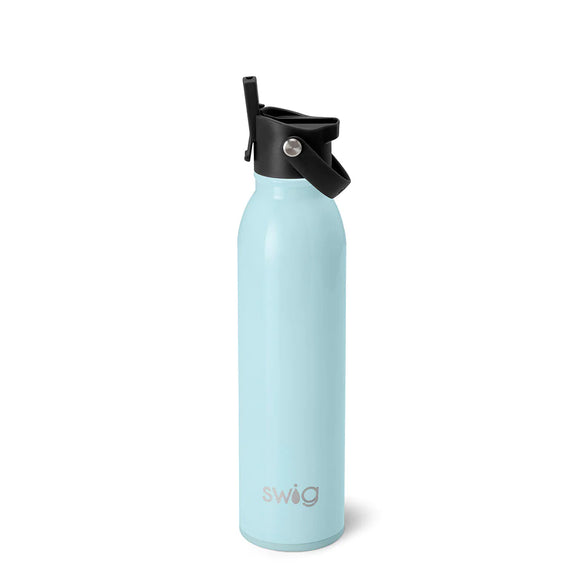 Swig Life Shimmer Aquamarine Flip + Sip Water Bottle 20oz