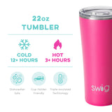 Swig Life Hot Pink Tumbler 22oz
