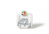 Stone Skinny Stripe Happy Everything 9.25 Mini Platter