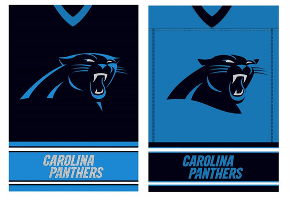 House Flag Carolina Panthers Jersey Suede Glitter