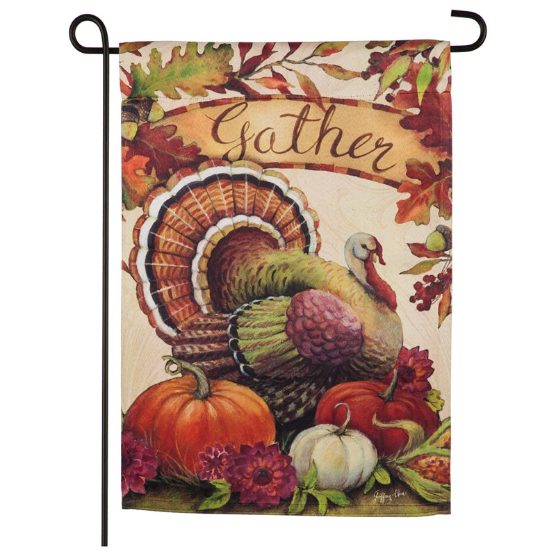 Garden Flag Warm Gathering Turkey Suede