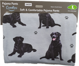 Pet Pajama Pants Black Labrador