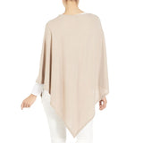 Lightweight Brushed Poncho Taupe