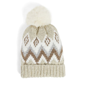 Lutsen Winter Knit Hat Brown