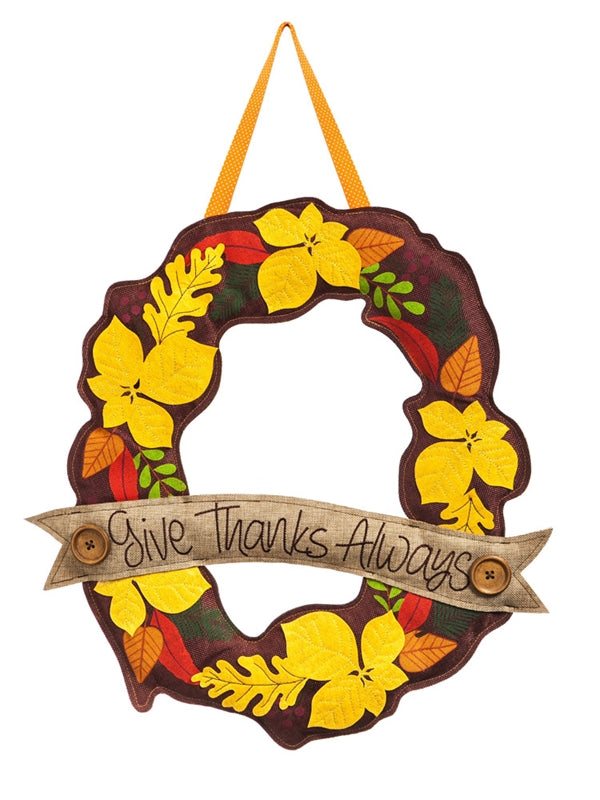 Door Decor Give Thanks Always