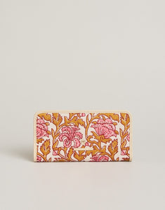 Bifold Wallet Pepper Hall Woodblock Floral