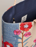 Beach Tote Oyster Factory Floral Sprigs