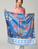 Beach Towel Oyster Factory Floral Sprigs