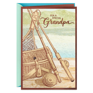 Hallmark Fishing Poles Father's Day Card for Grandpa