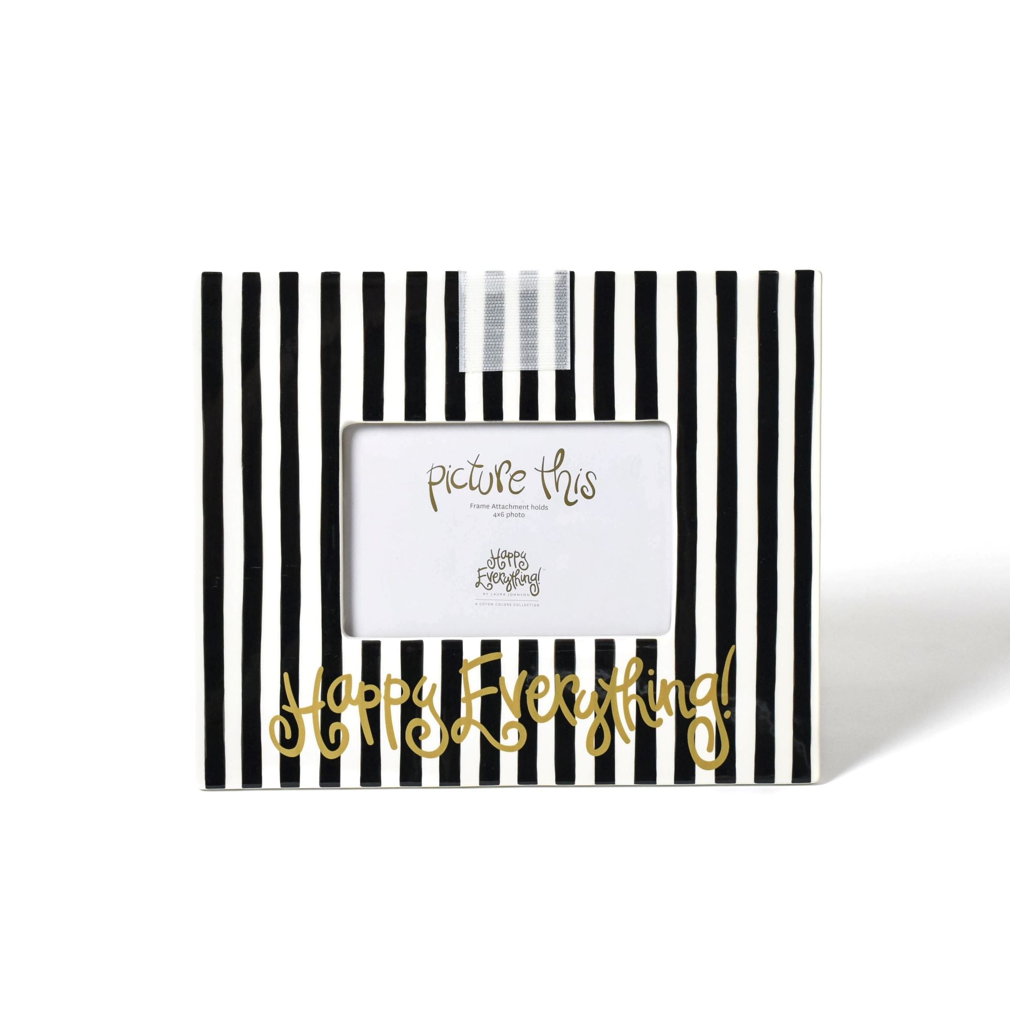Happy Everything Striped Round Frame - Thumbnail 5