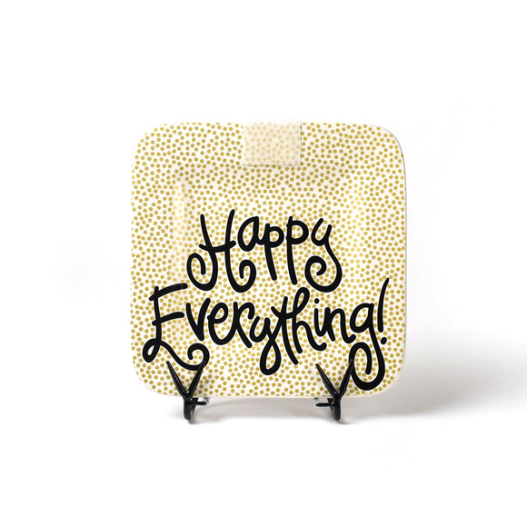 Gold Small Dot Happy Everything 9.25 Mini Platter