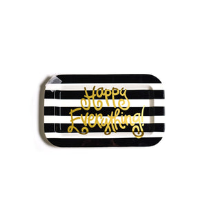Black Stripe Mini Entertaining Mini Rectangle Platter