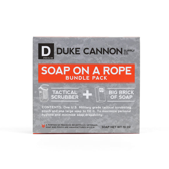 Duke Cannon Tactical Soap on a Rope Bundle with Bourbon Soap
