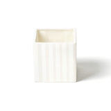 White Stripe Mini Nesting Cube Small