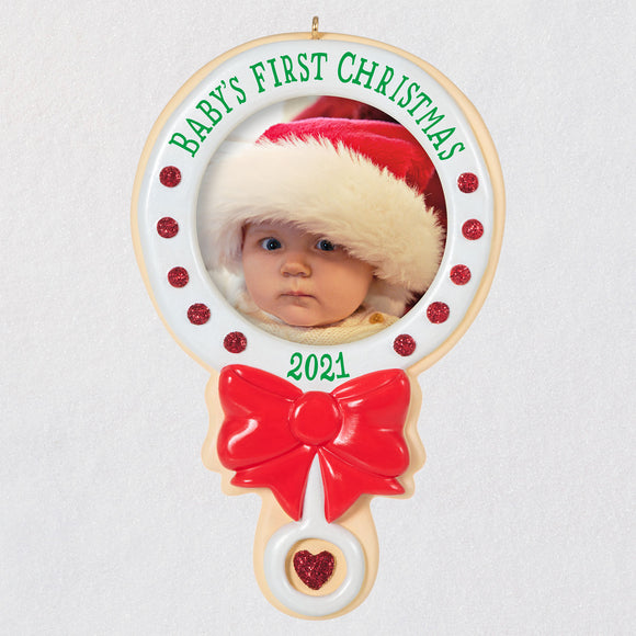 Hallmark Baby's First Christmas 2021 Photo Frame Ornament