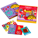 Hallmark Punny Foods Kids Classroom Valentines Set With Cards, Stickers and Mailbox