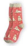 Happy Tails Socks Peach Goldendoodle