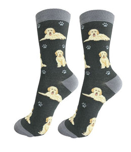Happy Tails Socks Grey Goldendoodle